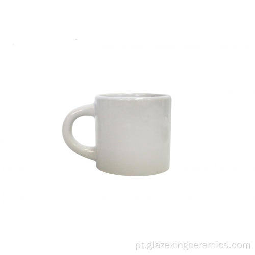 Caneca simples de cerâmica para café expresso e leite